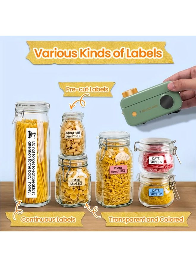 Phomemo D50 Green Label Maker Kit Portable Wireless Thermal Printer Type C Rechargeable - Image 5